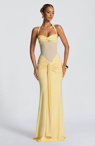 Vixen Maxi Dress - Lemon - glavon