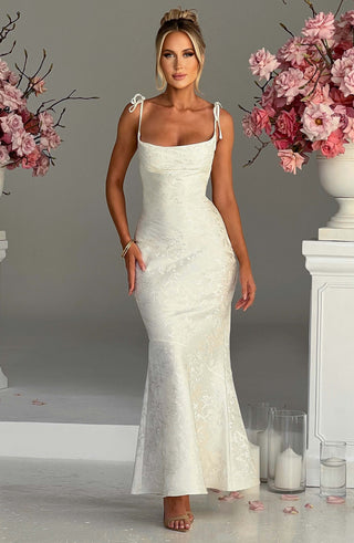 Whitney Maxi Dress - Ivory - glavon