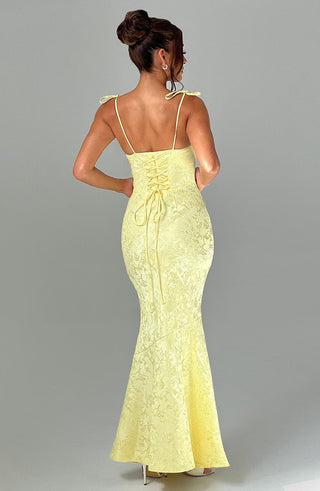 Whitney Maxi Dress - Lemon - glavon