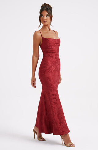 Whitney Maxi Dress - Red - glavon
