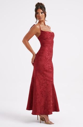 Whitney Maxi Dress - Red - glavon