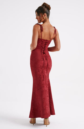 Whitney Maxi Dress - Red - glavon