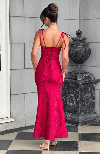 Whitney Maxi Dress - Red - glavon