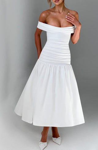 Wilhelmina Midaxi Dress - Ivory - glavon