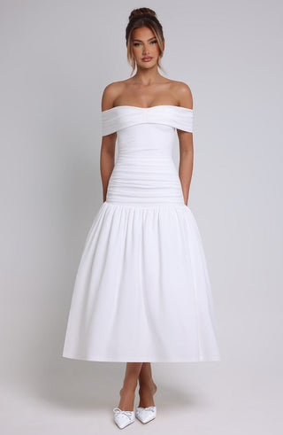 Wilhelmina Midaxi Dress - Ivory - glavon