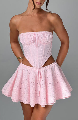Winnie Mini Skirt - Blush - glavon