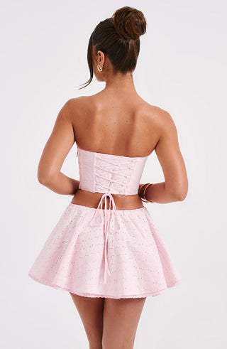 Winnie Mini Skirt - Blush - glavon