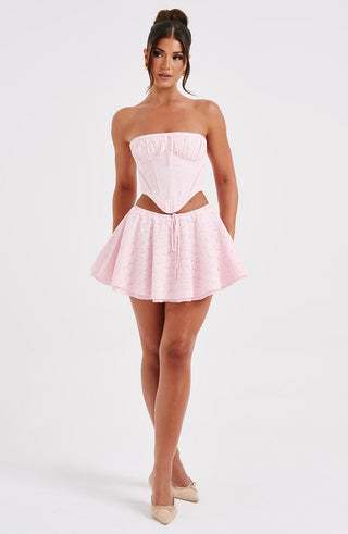 Winnie Mini Skirt - Blush - glavon