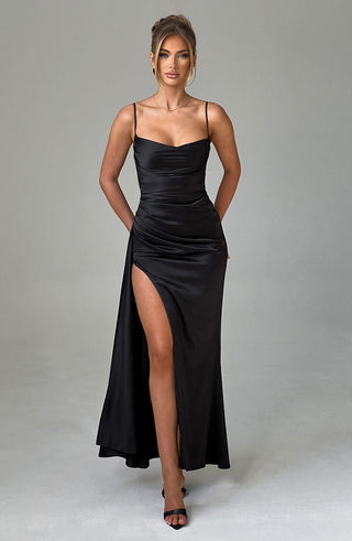 Winona Maxi Dress - Black - glavon