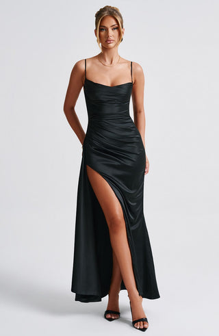 Winona Maxi Dress - Black - glavon