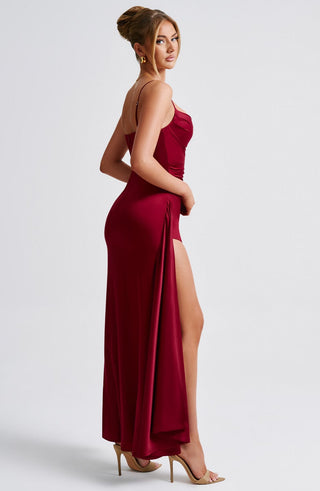Winona Maxi Dress - Burgundy - glavon