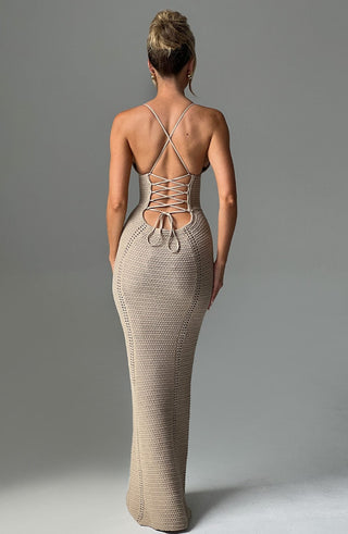 Xanthe Maxi Dress - Beige - glavon
