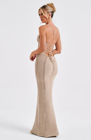 Xanthe Maxi Dress - Beige - glavon