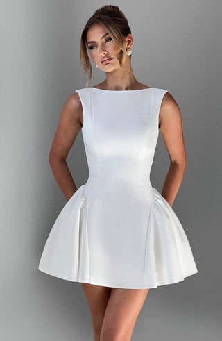 Yalina Mini Dress - Ivory - glavon