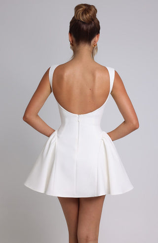 Yalina Mini Dress - Ivory - glavon