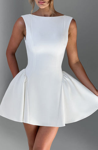 Yalina Mini Dress - Ivory - glavon