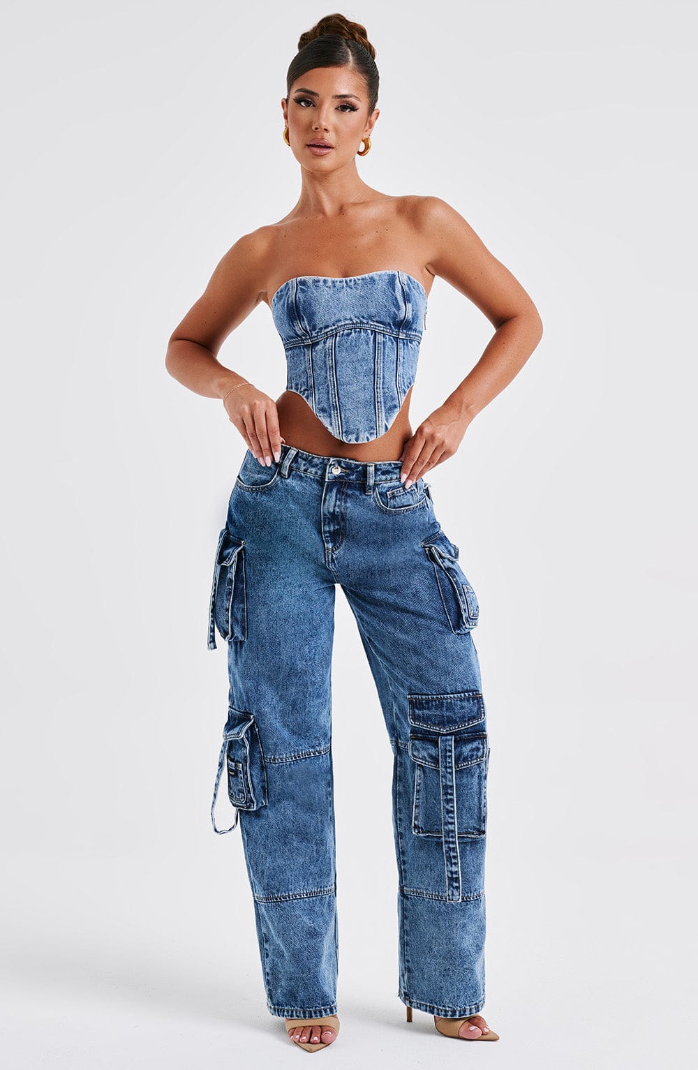 Yasie Corset - Dark Wash - Napalia