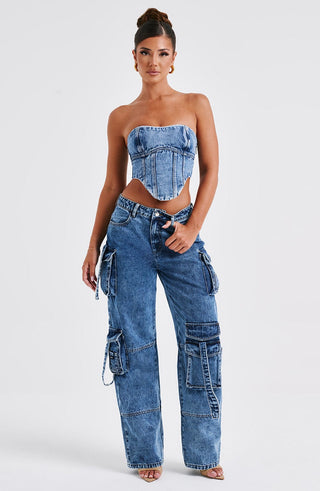 Yasie Corset - Dark Wash - glavon