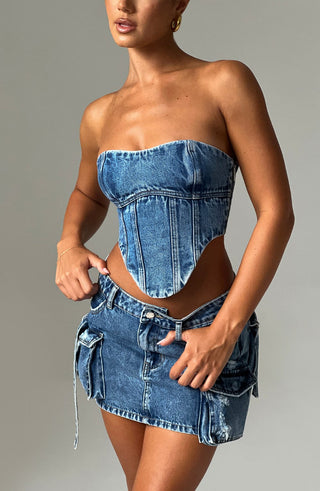 Yasie Corset - Dark Wash - glavon
