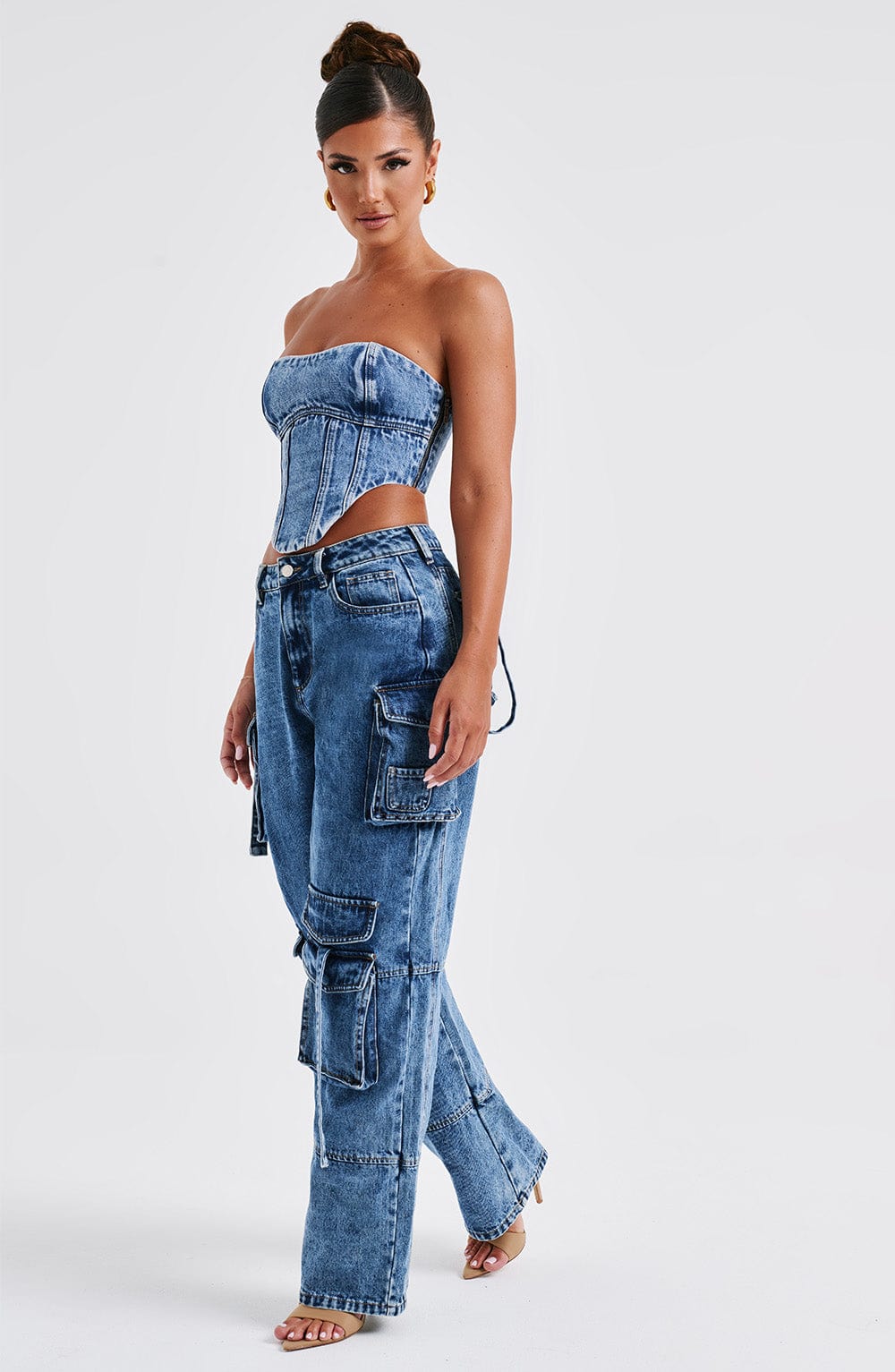 Yasie Corset - Dark Wash - Napalia