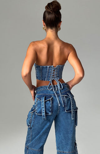 Yasie Corset - Dark Wash - glavon