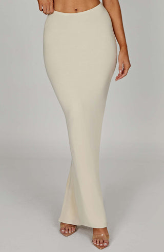 Yazmin Maxi Skirt - Cream - glavon