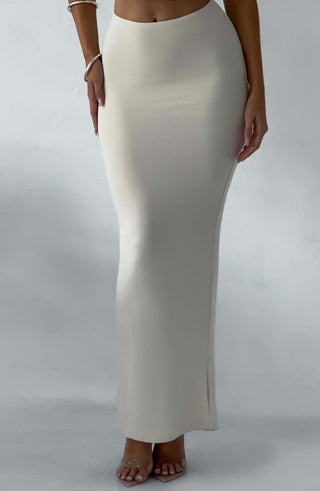 Yazmin Maxi Skirt - Cream - glavon