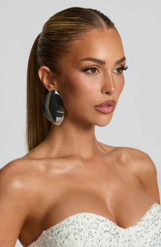 Yuki Earrings - Silver - glavon