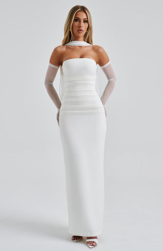 Yulia Maxi Dress - Ivory - glavon