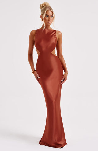 Yves Maxi Dress - Rust - glavon