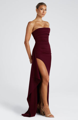 Zafira Maxi Dress - Cherry Lacquer - glavon