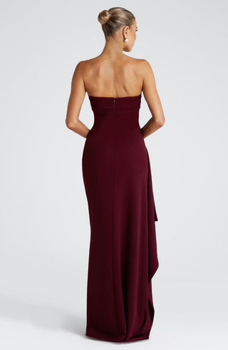 Zafira Maxi Dress - Cherry Lacquer - glavon