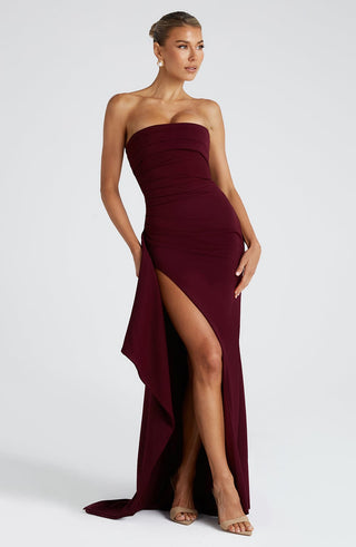 Zafira Maxi Dress - Cherry Lacquer - glavon