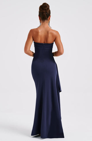 Zafira Maxi Dress - Navy - glavon
