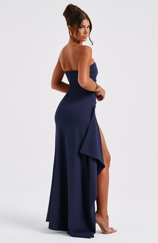 Zafira Maxi Dress - Navy - glavon
