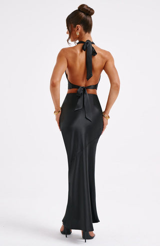 Zaylee Maxi Skirt - Black - glavon