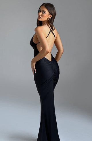 Zelda Maxi Dress - Black - glavon