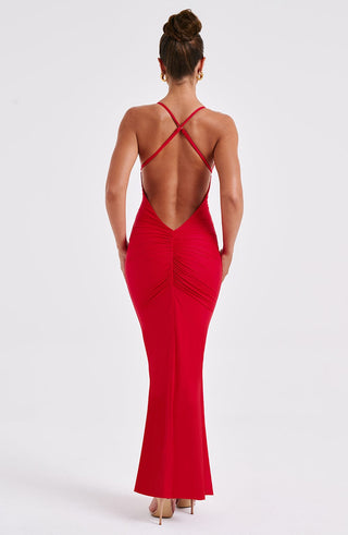 Zelda Maxi Dress - Red - glavon