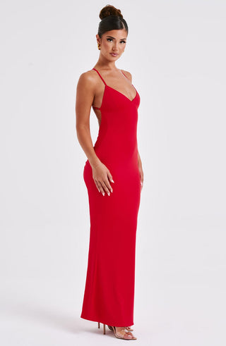 Zelda Maxi Dress - Red - glavon