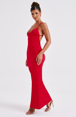 Zelda Maxi Dress - Red - glavon
