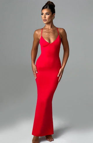 Zelda Maxi Dress - Red - glavon