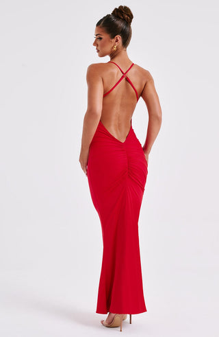 Zelda Maxi Dress - Red - glavon