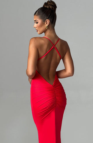 Zelda Maxi Dress - Red - glavon