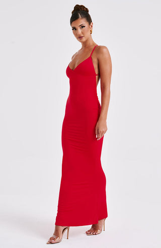 Zelda Maxi Dress - Red - glavon