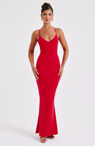 Zelda Maxi Dress - Red - glavon