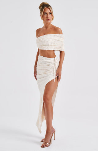 Zina Top - Ivory - glavon