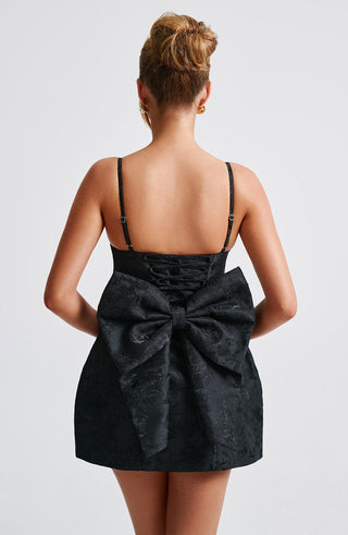 Zoella Mini Dress - Black - glavon